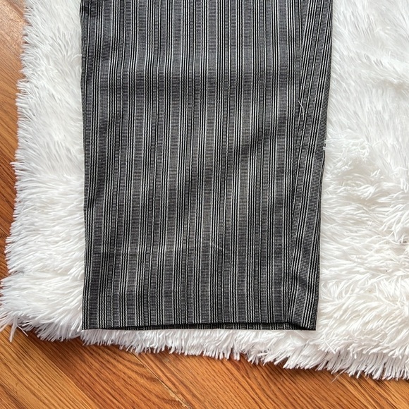 LANE BRYANT Black/Gray Striped Drawstring High Rise, Wide Leg Pants,18/20W, EUC. - Picture 3 of 8